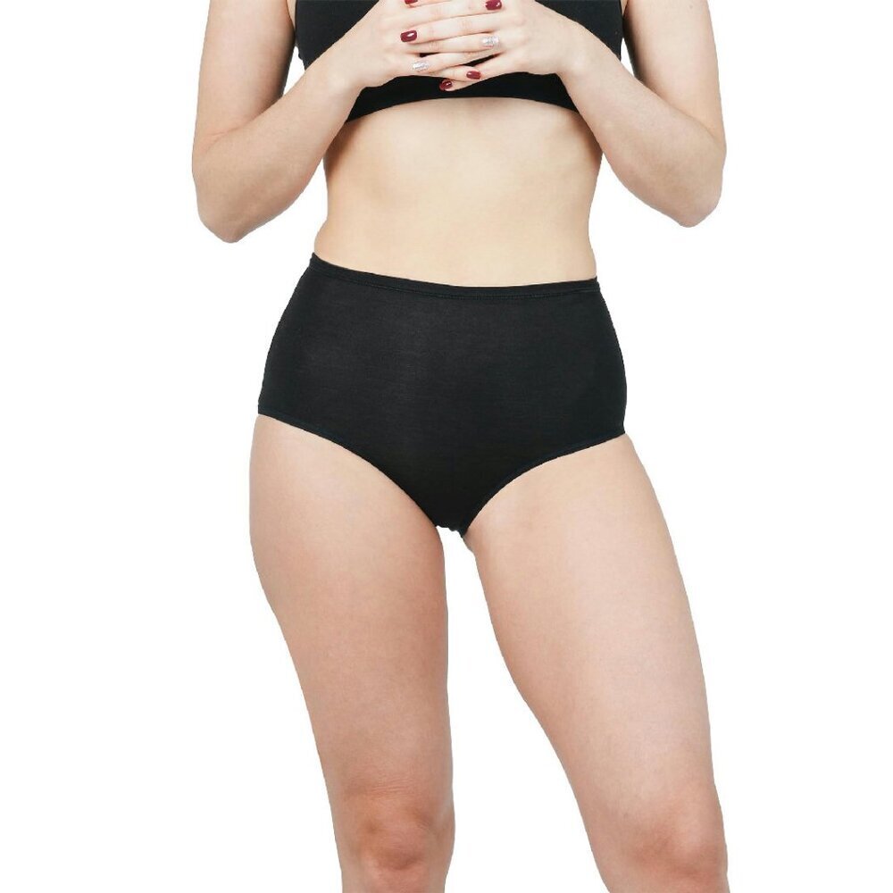 High Waisted Merino Wool Active Briefs S-XL Athletic Underwear